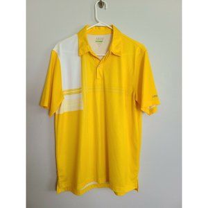 Izod perform golf shirt size large,  slim fit